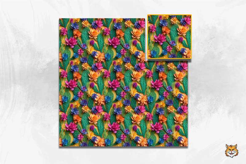 3d-cactus-seamless-pattern