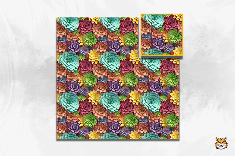 3d-succulent-plant-seamless-pattern