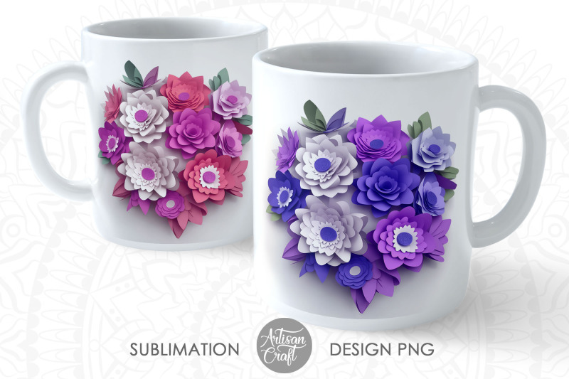 3d-flower-mug-sublimation-wrap-11oz-mug-template-3d-paper-flowers