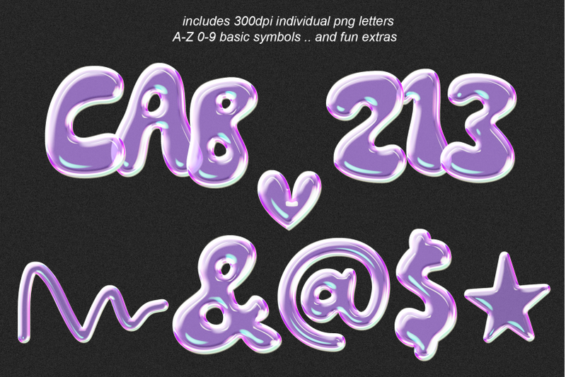 the-days-3d-bubble-letter-set-font