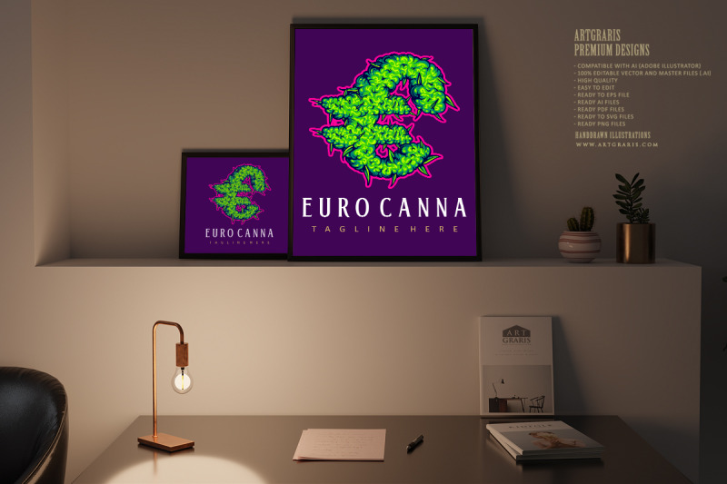 euro-lettering-word-weed-buds-letter-illustrations