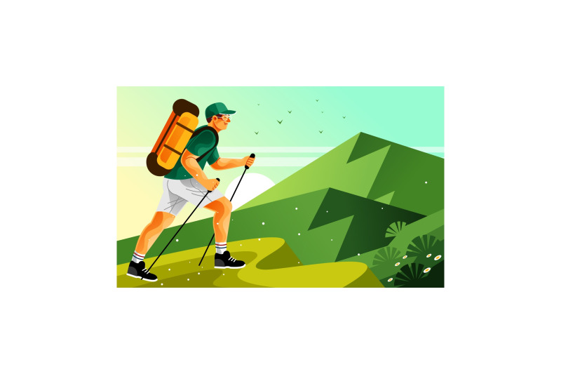 backpacker-hiking-trekking