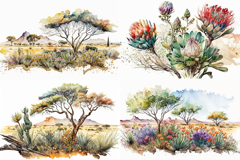 south-africa-watercolor-collection