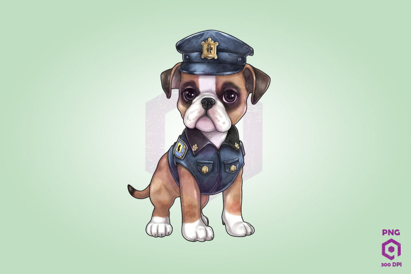 police-boxer-dog-clipart