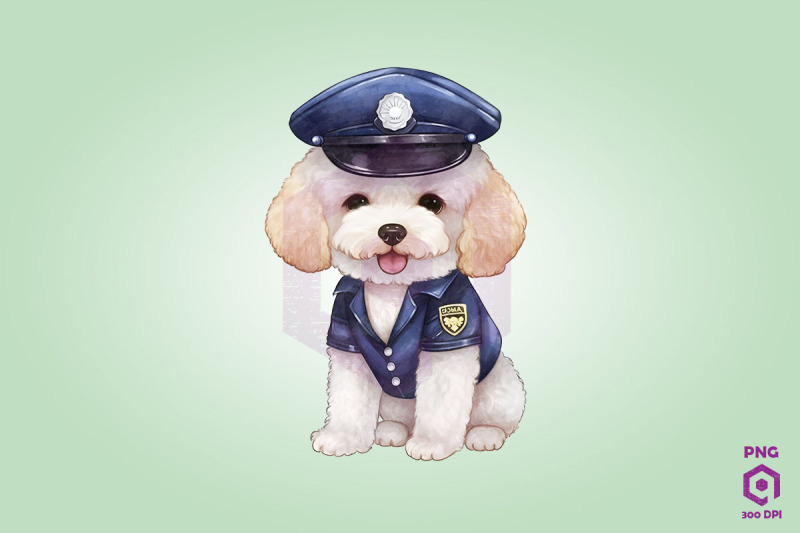 police-poodle-dog-clipart