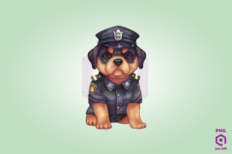 police-rottweiler-dog-clipart