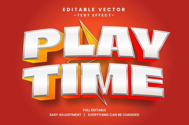 game-event-vector-text-effect-editable