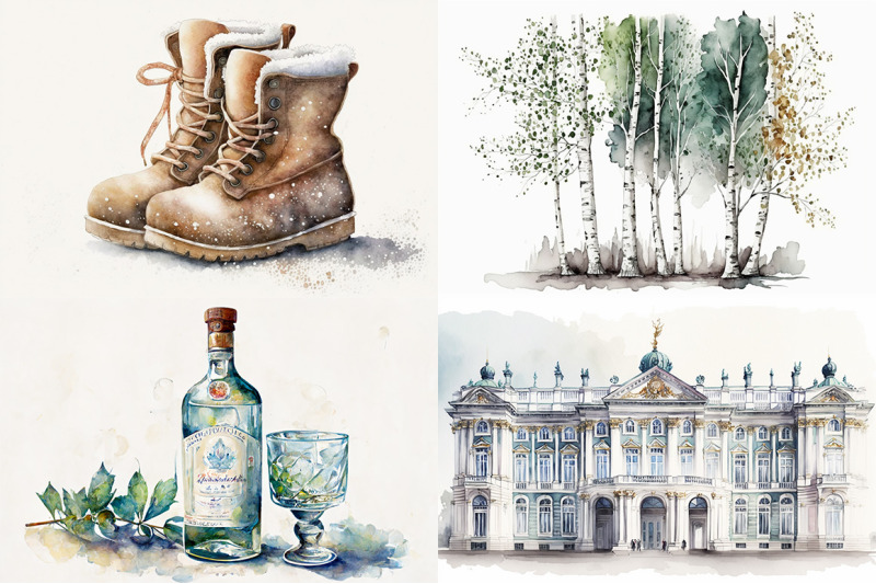 russia-watercolor-collection