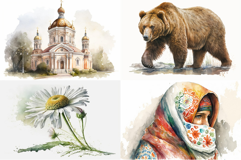 russia-watercolor-collection