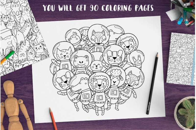 90-coloring-pages-collection