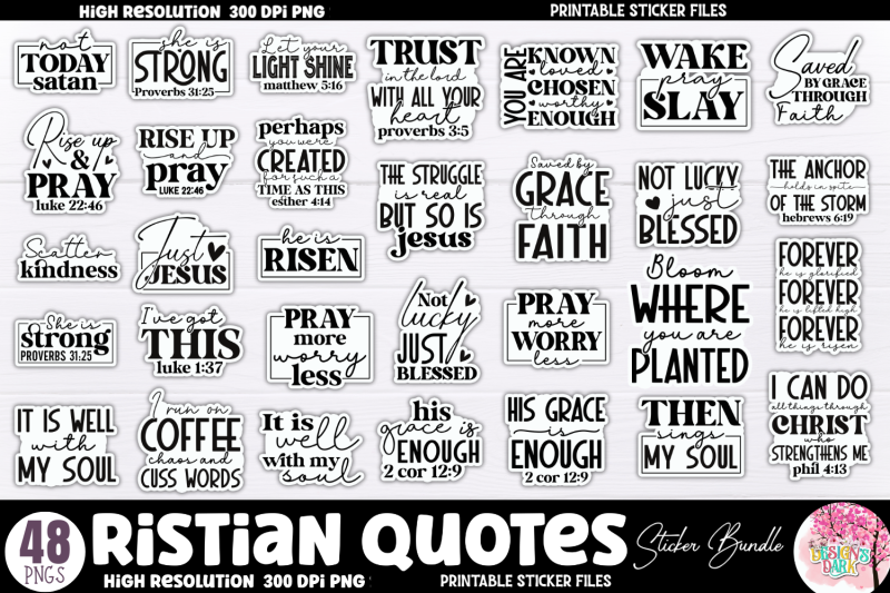 christian-quotes-sticker-bundle