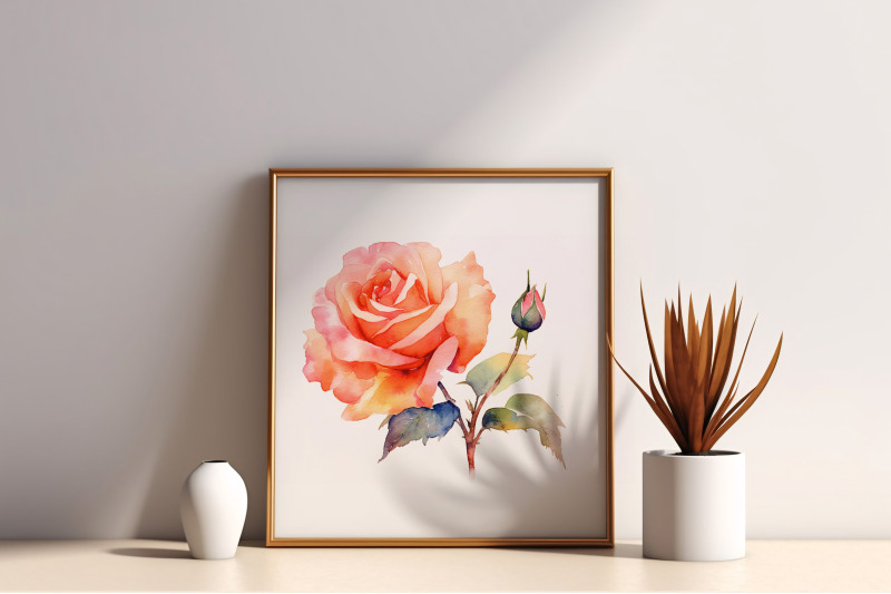 rosarium-central-183-watercolor-set-roses-branches-leaves