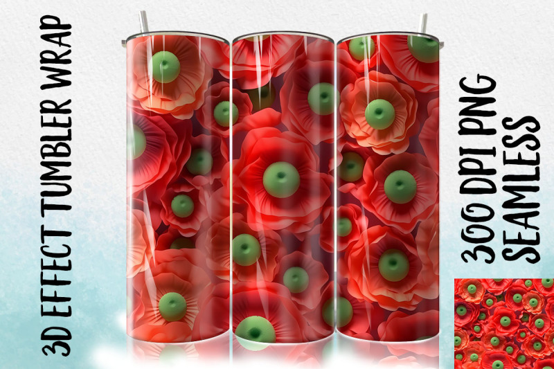 3d-poppy-tumbler-wrap