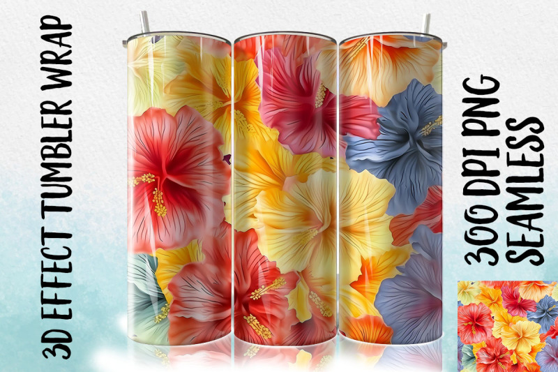 3d-hibiscus-tumbler-wrap