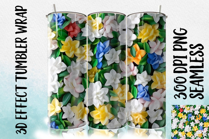 3d-gardenia-tumbler-wrap