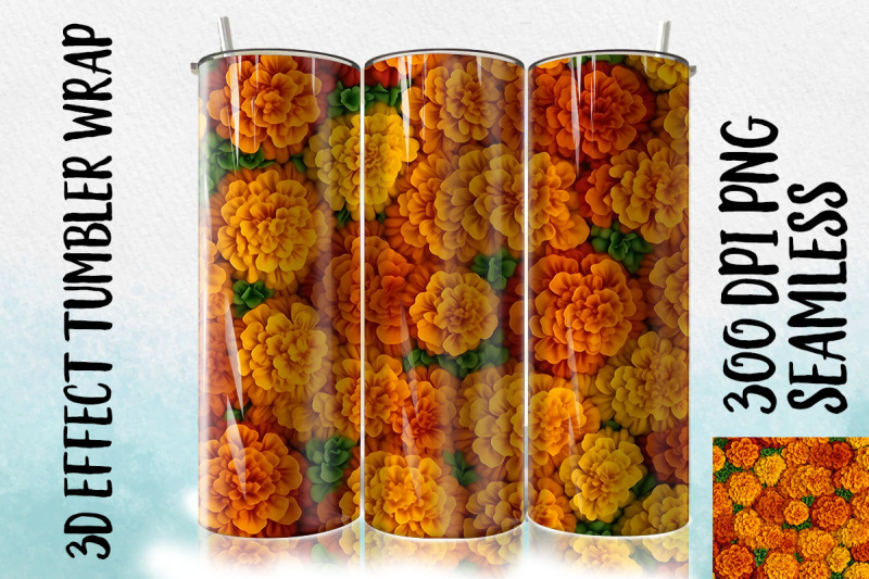 3d-marigolds-tumbler-wrap-3