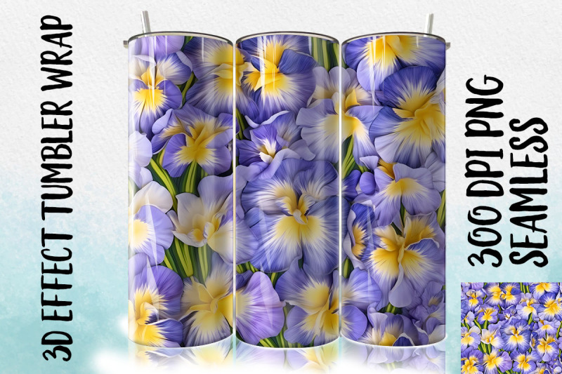 3d-iris-reticulata-tumbler-wrap