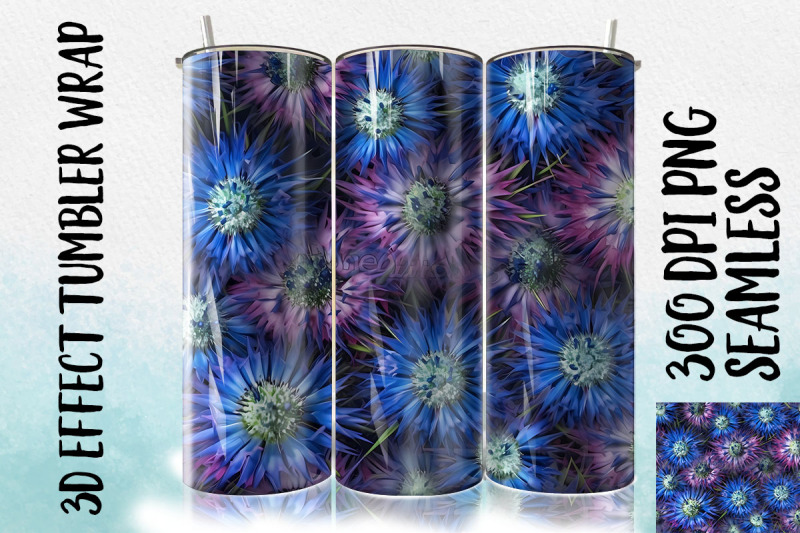 3d-cornflowers-tumbler-wrap