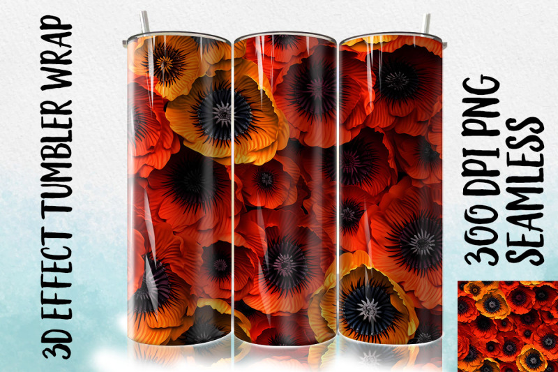 3d-poppies-tumbler-wrap-1