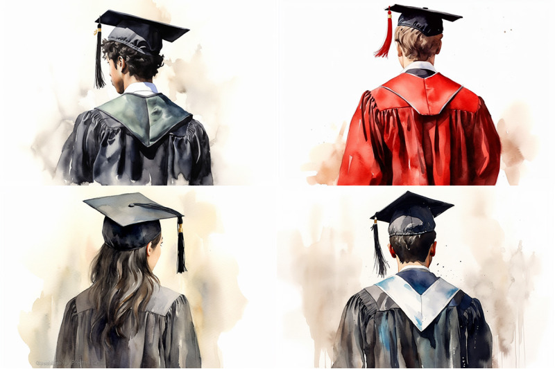 graduation-watercolor-collection