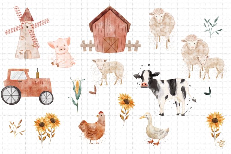 animal-farm-watercolor-clipart