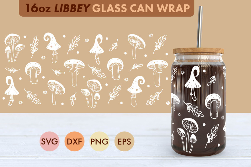 mushrooms-cottage-core-svg-16-oz-libbey-glass-can-wrap