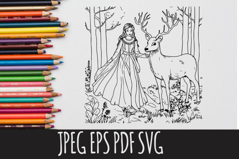 princess-colouring-pages-10-designs
