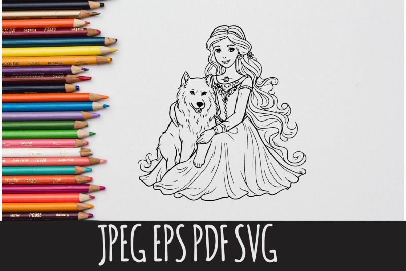 princess-colouring-pages-10-designs