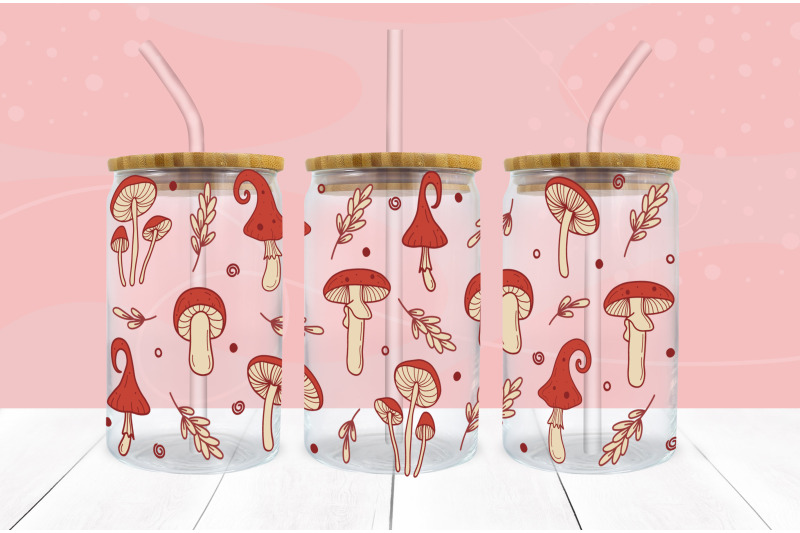 mushrooms-cottage-core-svg-16-oz-libbey-glass-can-wrap