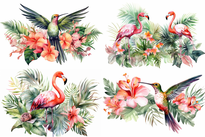 tropical-paradise-watercolor-collection