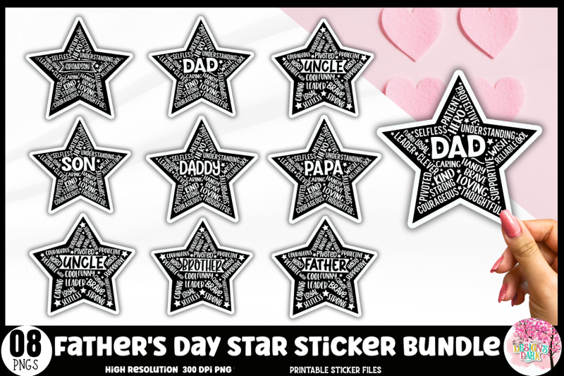 father-039-s-day-star-sticker-bundle