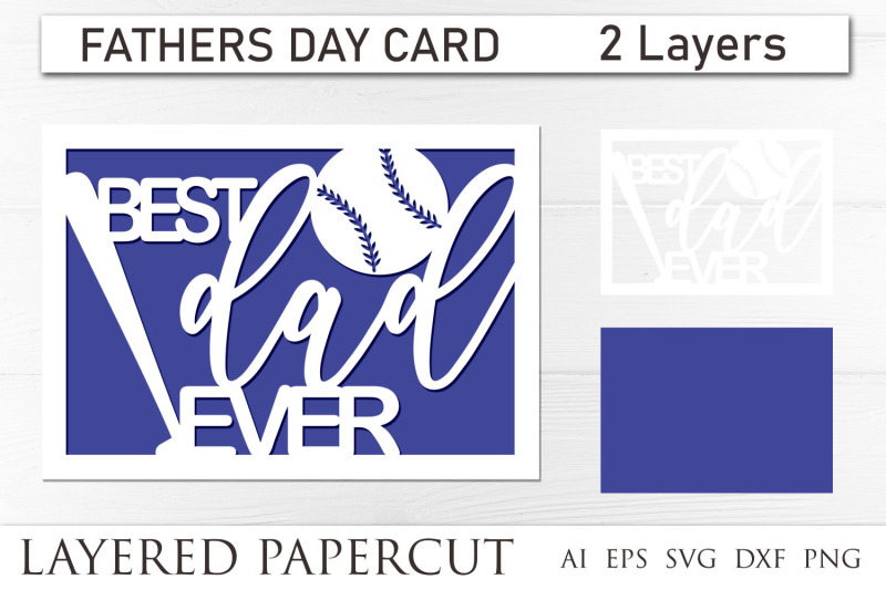 fathers-day-card-svg-layered-papercut