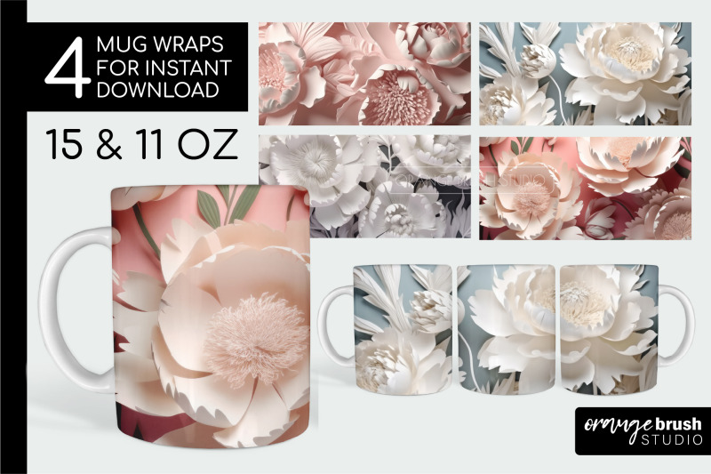 3d-flowers-mug-wrap-sublimation-designs-11oz-15oz