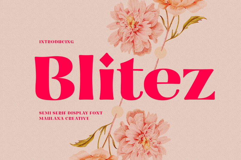 blitez-semi-serif-display-font