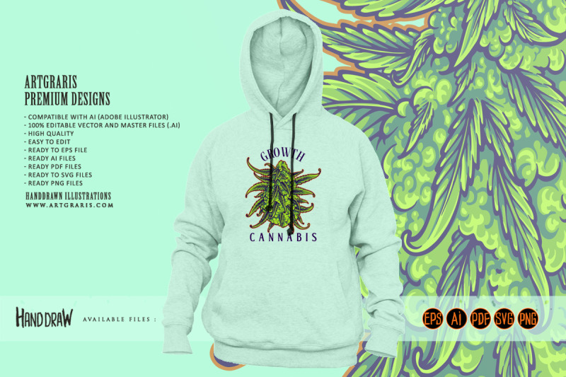 medicinal-plant-cannabis-buds-classic-botanical-illustrations