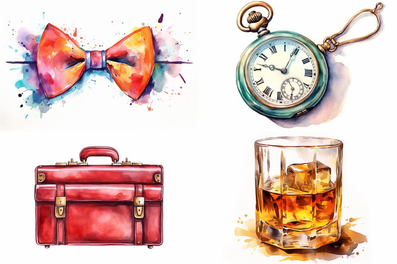 gentleman-things-watercolor-collection