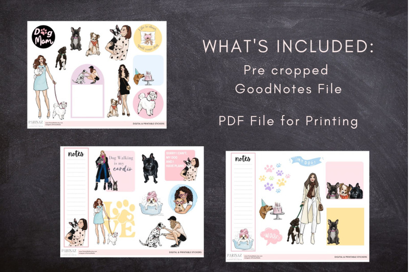dog-mom-light-skin-stickers-digital-goodnotes-file-and-printable-pd
