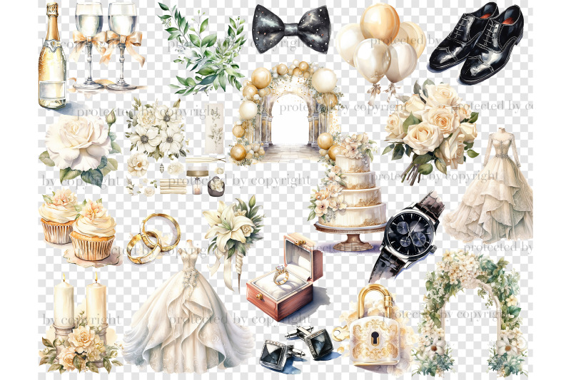 watercolor-wedding-clipart-bundle-bridal-illustration-set