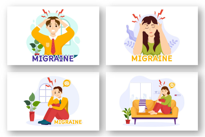 13-migraine-vector-illustration