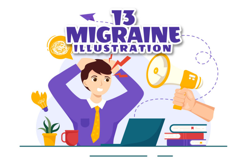 13-migraine-vector-illustration