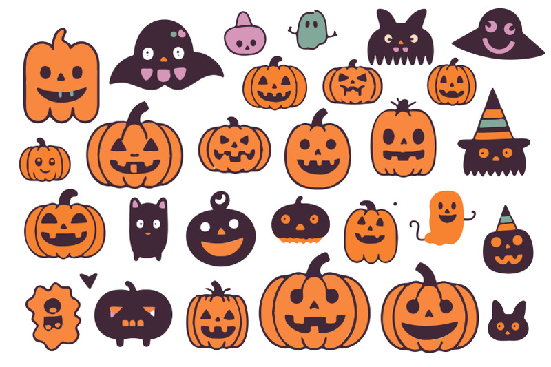 halloween-collection-of-cute-cartoon-characters