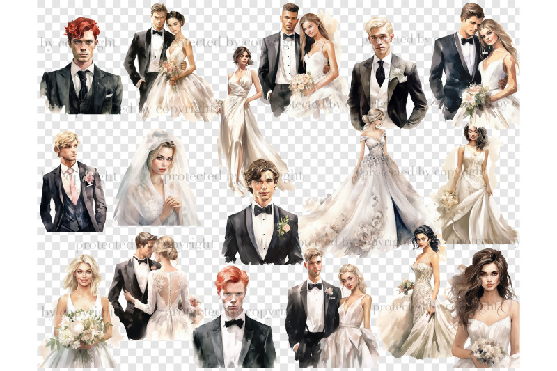 bride-and-groom-clipart-watercolor-wedding-bundle