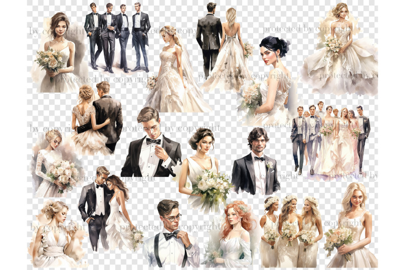 bride-and-groom-clipart-watercolor-wedding-bundle