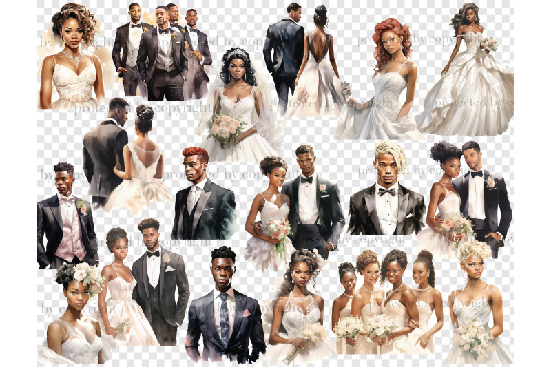 just-married-clipart-wedding-couple-png