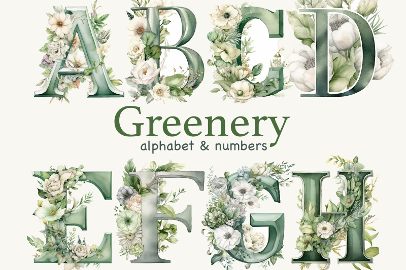 greenery-alphabet-lettering-clipart-bundle