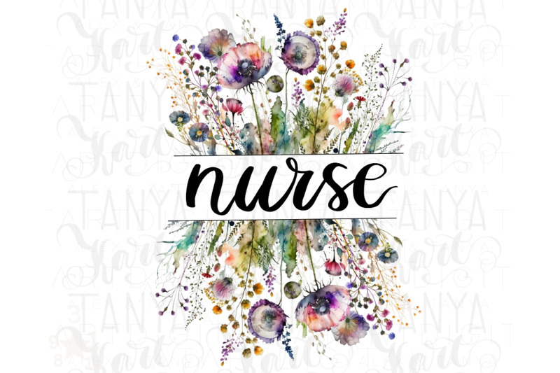 wildflower-nurse-png-digital-download-sublimation-designs