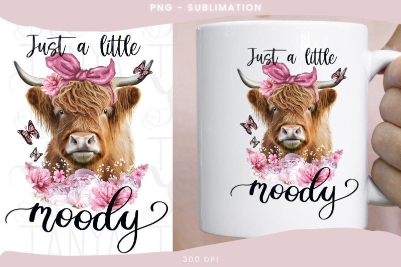 just-a-little-moody-png-for-sublimation-cow-png-design-farm-animal