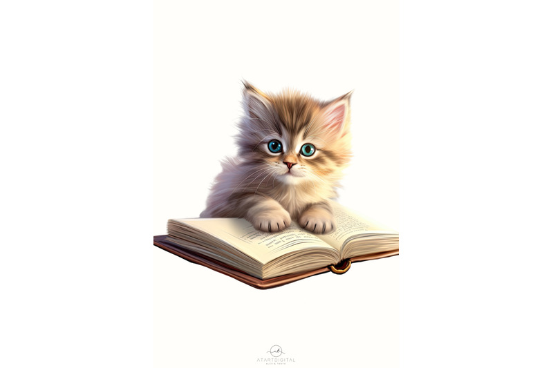 cute-cats-clipart-with-books-12-png-files