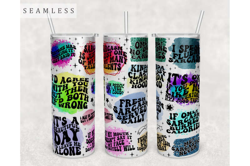 sarcastic-wavy-quotes-tumbler-wrap-20-oz-skinny-tumbler-sublimation