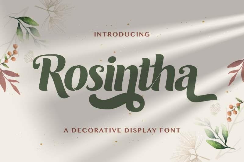 roshinta-decorative-display-font